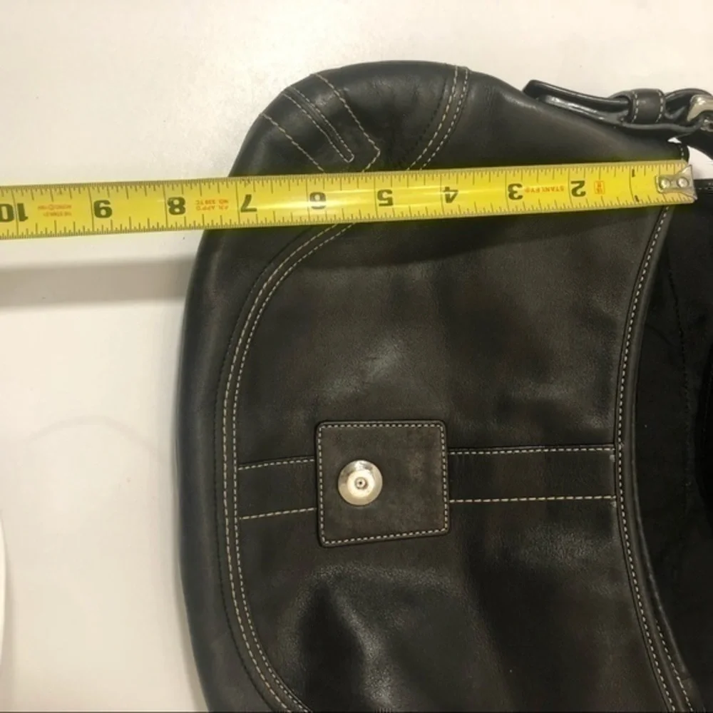 Coach black leather soho bag